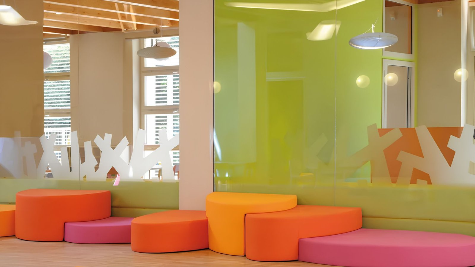 Modular tiered soft seating for collaborative learning spaces