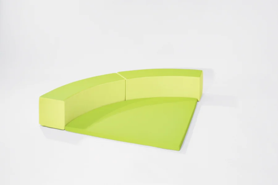 Circular seating and floor mat system for early years environments
